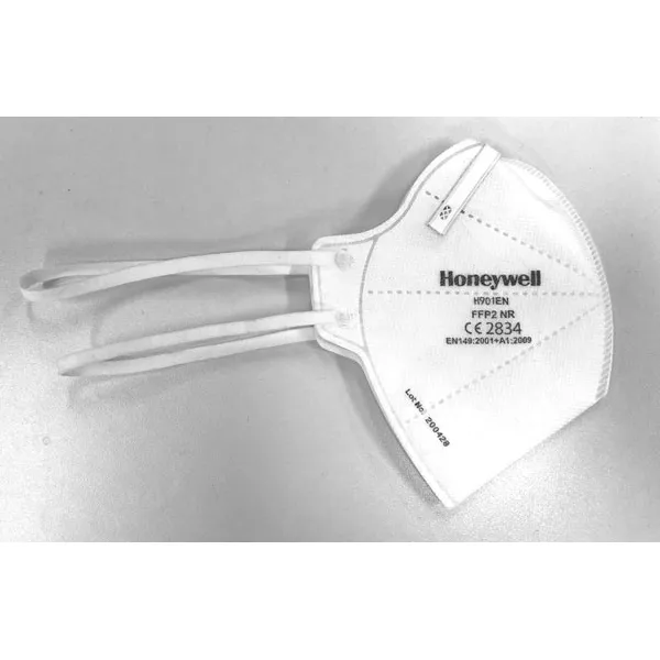 Honeywell H901EN Fold Flat face Mask FFP2 NR with H901EN Filter (Pack of 50) — White